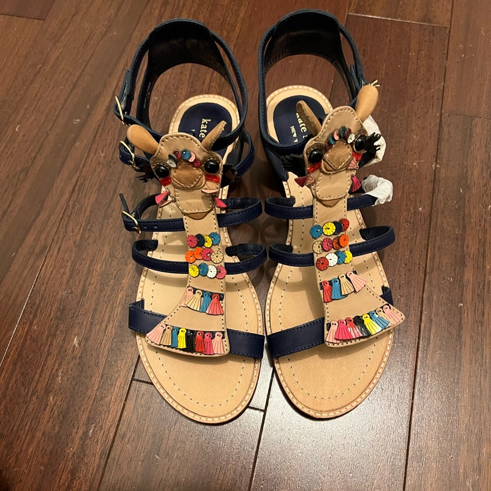 Kate spade llama sandal size 7 New